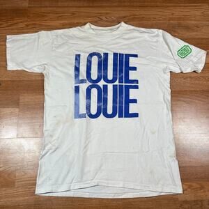 Vintage The Kingsmen Louie Louie White T Shirt Mens Sz XL Preowned Single Stitch